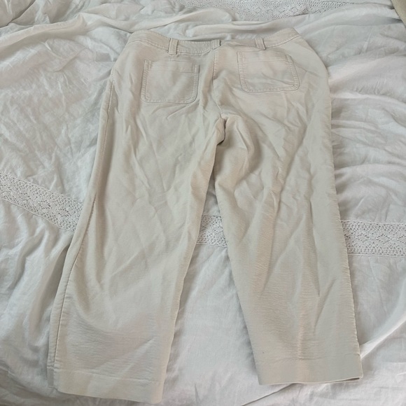 Boden Sz 16/18 Carrie High Waisted Trousers Button Fly Wide Leg Pants R0121 - Picture 7 of 9